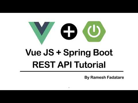 Vue JS + Spring Boot REST API Tutorial | Full Stack Development