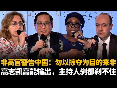🔥非高官警告中国：勿以掠夺为目的来非，高志凯高能输出，主持人刹都刹不住#Victor Gao #doha