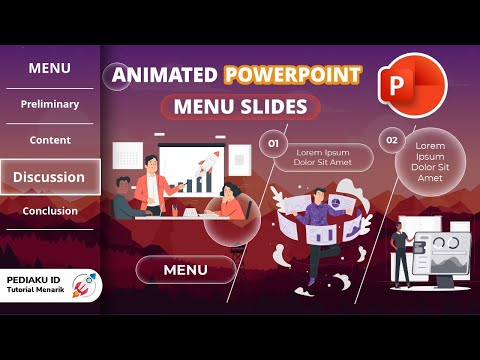 HOW TO MAKE A COOL AND INTERESTING POWERPOINT MENU SLIDE ANIMATION