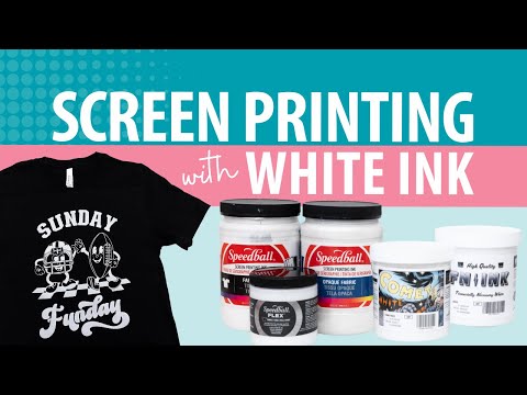 Screen Printing White Water Based Ink on Dark Shirts