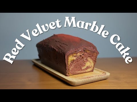 Red Velvet Marble Loaf Cake | Super Moist & Easy Homemade Recipe