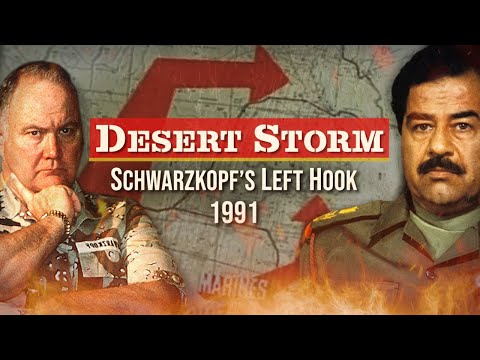 Schwarzkopf Crushes Saddam's Million-Man Army In 4 Days! - Desert Storm's Left Hook