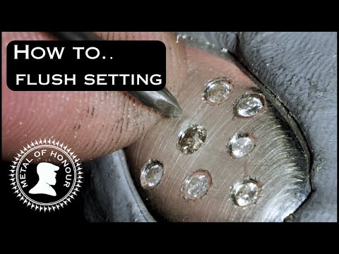 How to flush set into jewellery
