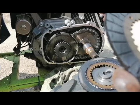 Редуктор 2:1 с автоматическим центробежным сцеплением.. (ЗАМЕНА ФРИКЦИОНОВ)