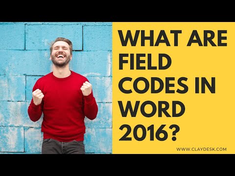 What Are Field Codes in Word 2016?
