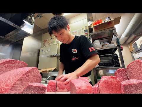 How the #1 Yakiniku Shop in Hiroshima uses 220lbs of MEAT a DAY