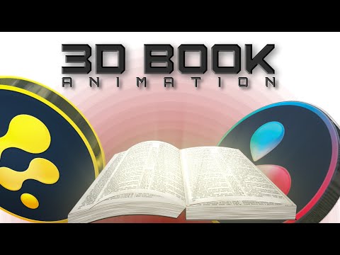Fusion Basics Tutorial - 3D Book Open Animation | No Plugins | Davinci Resolve | Free download