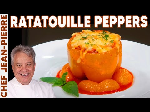 Bell Pepper stuffed with Ratatouille, A French Classic Reinvented! | Chef Jean-Pierre