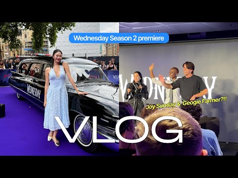 엠마 마이어스 인터뷰하다🥹Interviewing Emma Myers?! + 웬즈데이와 함께하는 호러 런던투어😈 | Gory London Trip with Wednesday😈