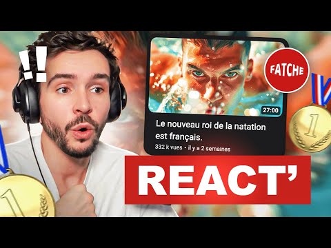 Le nouveau roi de la natation ! (REACT Fatche sur Léon Marchand)