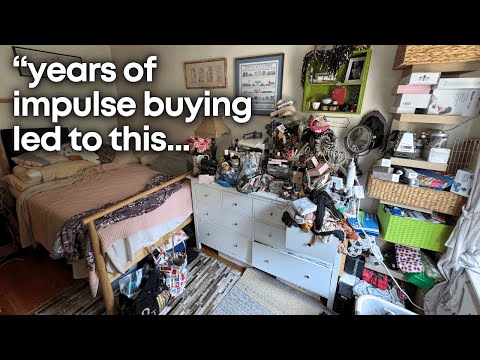 shopaholic's MEGA beauty declutter 💄😳  NEW YORK CITY APARTMENT DECLUTTER ep. 04