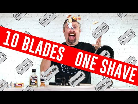 10 Blades One Epic Shave: Part 2! Which Double Edge Razor Blade is Best?