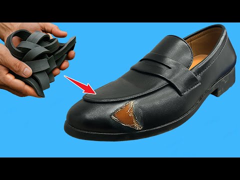 I’ve Never Seen Leather Shoes Repair Trick In Over 30 Years! Secret Of A Old Shoemaker Revealed