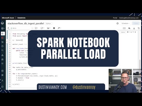 Parallel table ingestion with a Spark Notebook (PySpark + Threading)