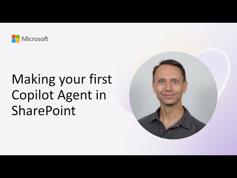 Making your first Copilot Agent in SharePoint