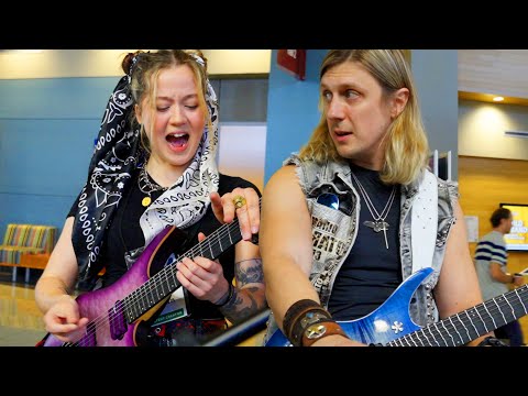 I Ask Her To Jam and This Guitarist Starts To Shred