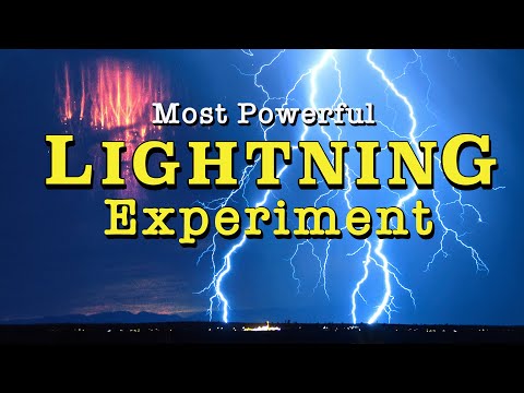 Most Powerful Lightning Strikes & Red Sprites Experiment