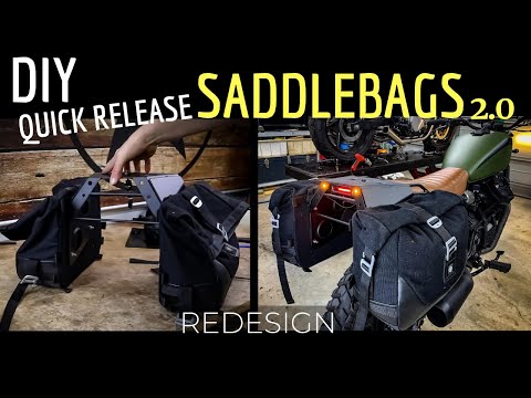 QUICK RELEASE ★ SaddleBag Luggage Rack 2.0 for Moto Camping