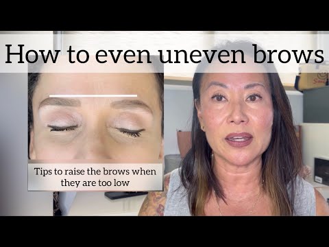 How to even uneven brows