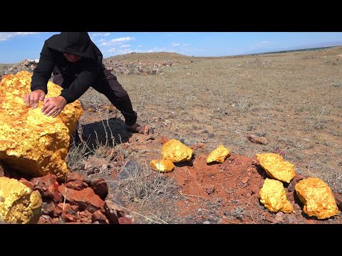 How is quarry gold mined? (nuggets underground)