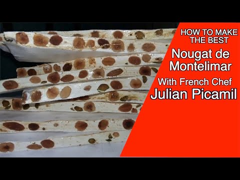 How to make "Nougat De Montelima" French style, with French Chef Julien Picamil.