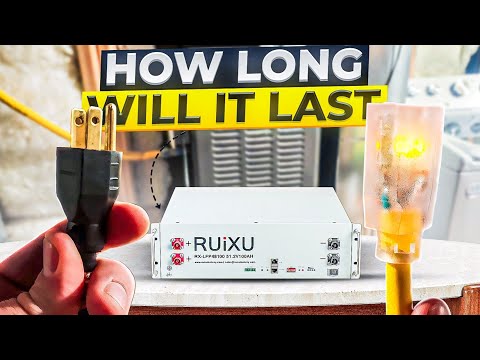 How Long Can a 48V LiFePO4 Battery Run a House Furnace (RUIXU test)