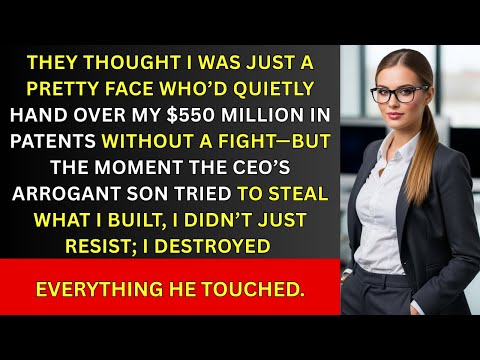 They Called Me a Pretty Face. The CEO's Son Came for My $550M Patents… Big Mistake.