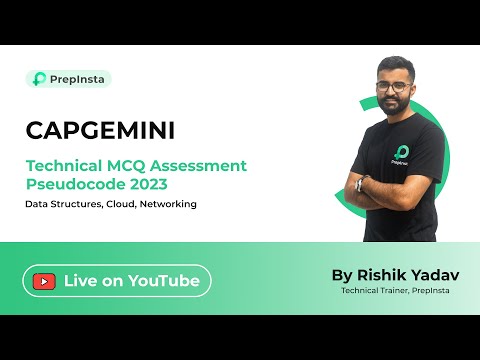 Capgemini Technical MCQ Assessment Pseudocode 2023 | Questions and Answers