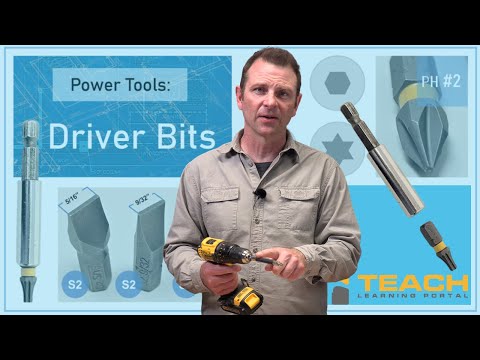 All about Cordless Drill Driver Bits - TEACH Construction Trades Training Video Series