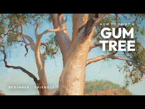 How to Paint A Gum Tree - Oil Painting Demonstration