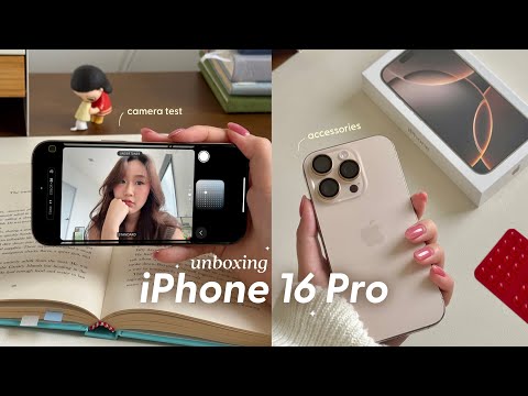 iPhone 16 Pro aesthetic unboxing📦 No more big screens, camera review, video after actual use, gir...