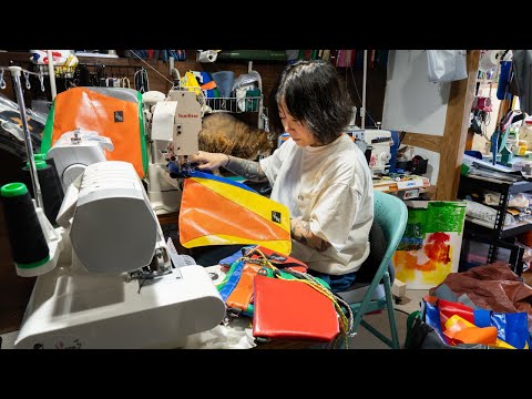 Unique Recycling! Turning Tent Scraps into Durable, Stylish Bags