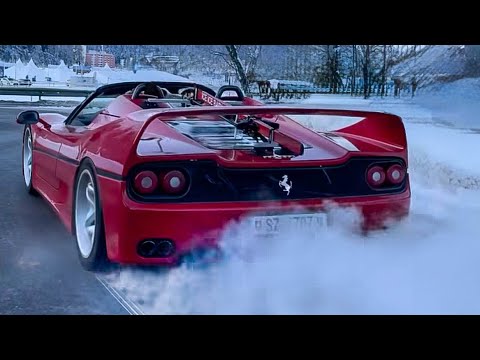 Ferrari F50 & McLaren F1 GTR Burnout) 😱 Supercar Madness in St.Moritz at the ICE Event (2026) Part 3
