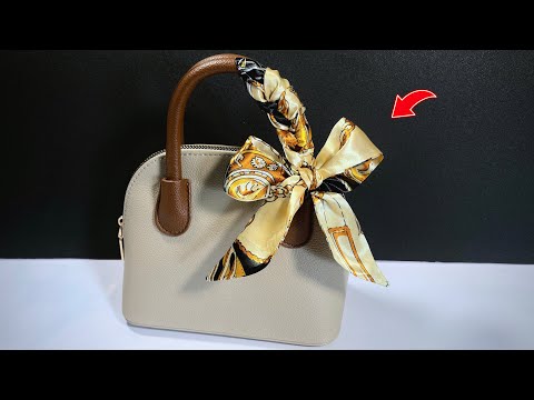 How to TIE A TWILLY  on Your Bag | 3 Simple & Beautiful Styles - Jady Kreativ