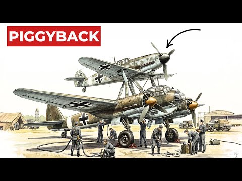 Why Germany 'Strapped' Fighters on Top of Bombers Filled With Explosives?