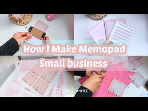 How i make memo pad for small business VLOG | Step by step process | Malaysia
