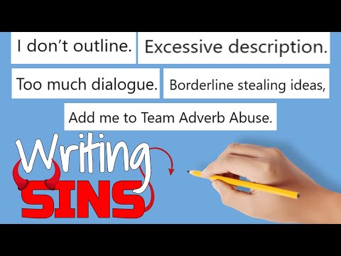 "What’s your biggest writing sin?" (r/writing)