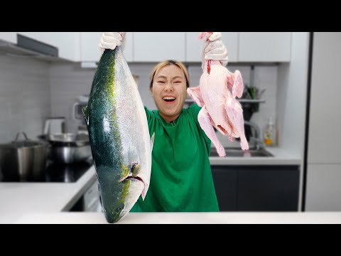 I Fried Chicken in GIANT Amberjack Fat... What Happened?! 🍗🤯🐟