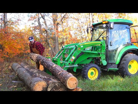 Skidding Logs & Milling Wood to Build My Farm