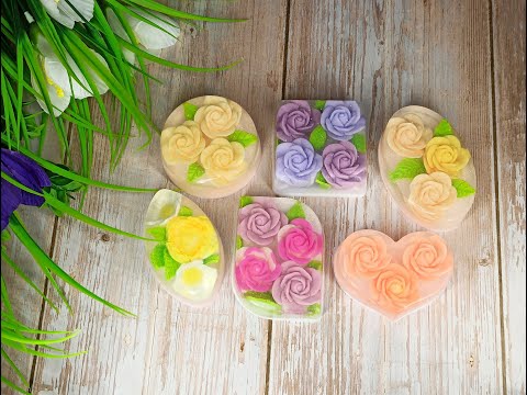 Мыло с вплавлением мелких деталей. Мыло в пластиковых формах. Утилизируем остатки мыльной основы!