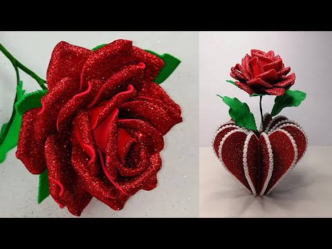 Making a Rose from Scratch - Preparing a rose mold - How to make foam rose flower