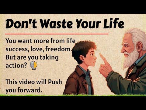 Don't Waste Your Life || Learn English Through Motivation 🔥 || Graded Reader || Listening Practice✅️
