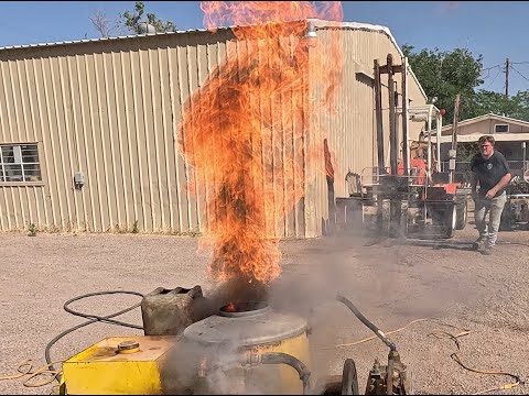 Diesel Powered Steam Cleaner, Flames and Failure!