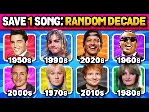 1950s vs 1990s vs 1960s vs 2000s vs 1970s vs 1980s vs 2020s🤩Random Decades Battle | Save One Song
