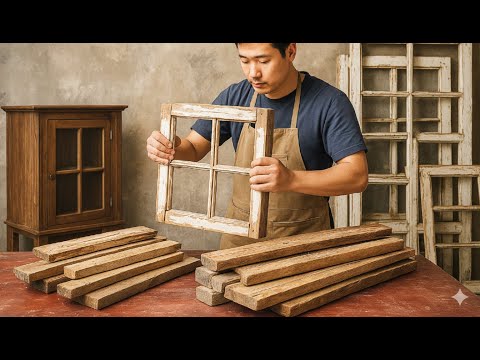 Utilizing Every Piece of Wood: How Carpenters Transform Construction 'Waste' into Valuable Furniture