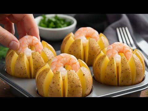 Guests are delighted with this potato with shrimp! Secrets to perfect holiday potatoes!