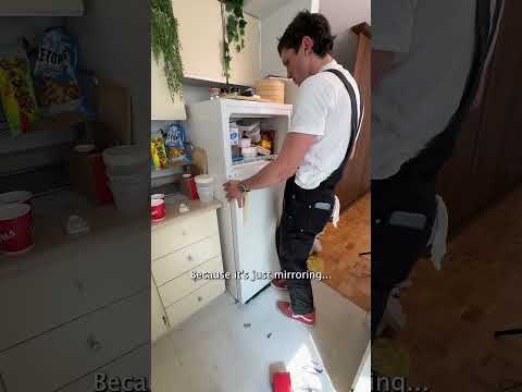 how to easily switch your fridge door handles!