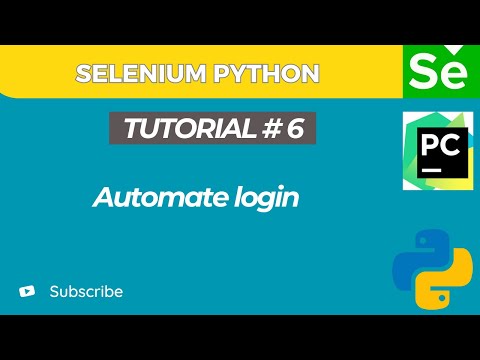 Selenium WebDriver with Python tutorial 6 | How to automate Login using Selenium WebDriver