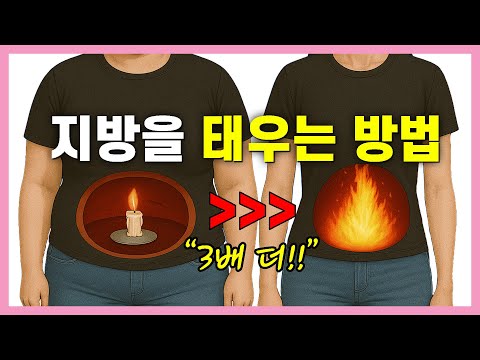 이렇게 해보세요. 지방 태우는 몸으로 체질이 바뀝니다.