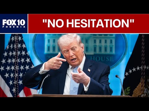 Iran war: Trump orders Navy to destroy boats putting mines in Strait of Hormuz | FOX 10 Phoenix